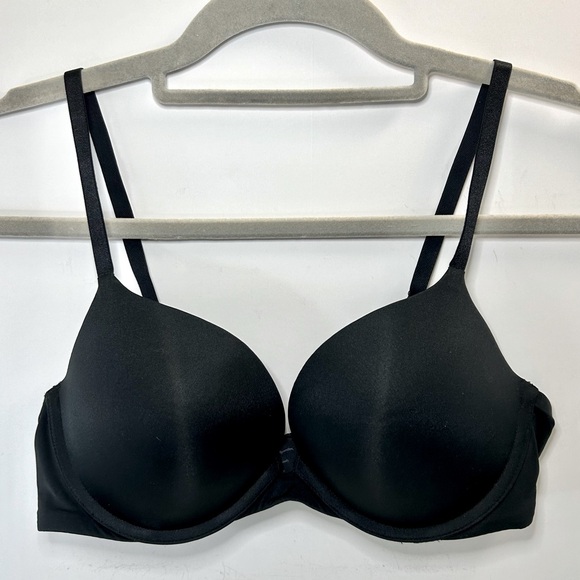 Soma Ravishing Plunge Push Up Adjustable Strap Black Bra 36B - Picture 1 of 13